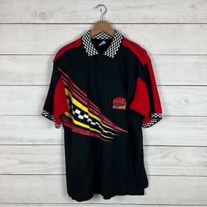 Vintage RARE Mac Tools Motor Sports Polo Shirt Large